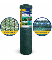 Plasa umbrire 80 g/mp, 1.5 x 10 m, verde